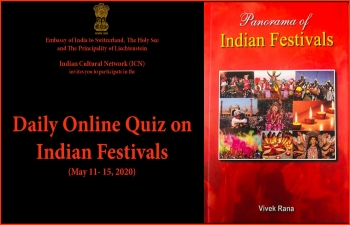 DAILY ONLINE QUIZ ON "INDIAN FESTIVALS"(May 11 - 15, 2020)